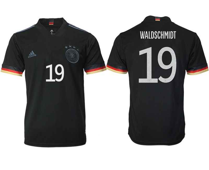 Men 2020-2021 European Cup Germany away aaa version black #19 Adidas Soccer Jersey